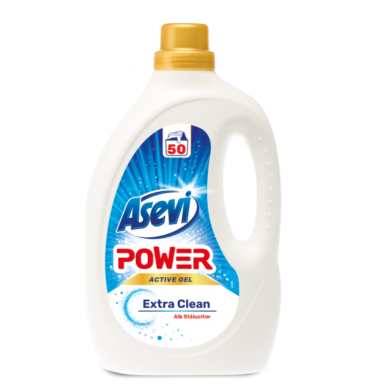 Detergent rufe ASEVI POWER ACTIVE GEL Extra Clean 50 spalari