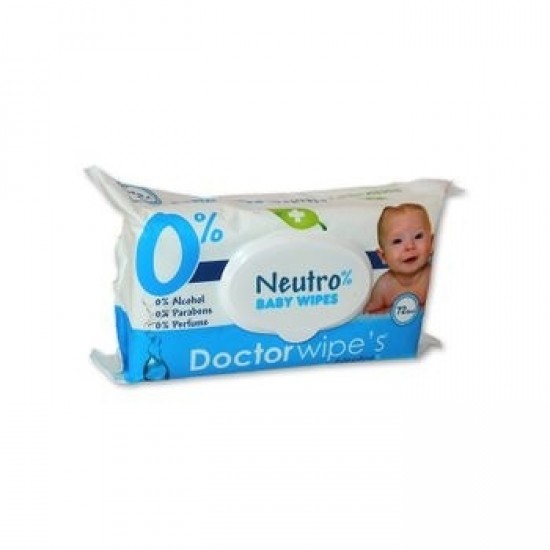 Doctor Wipes Servetele Cu Capac Neutro 72 buc