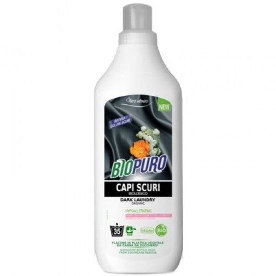 Detergent hipoalergen pentru rufe negre bio 1L Biopuro                                              