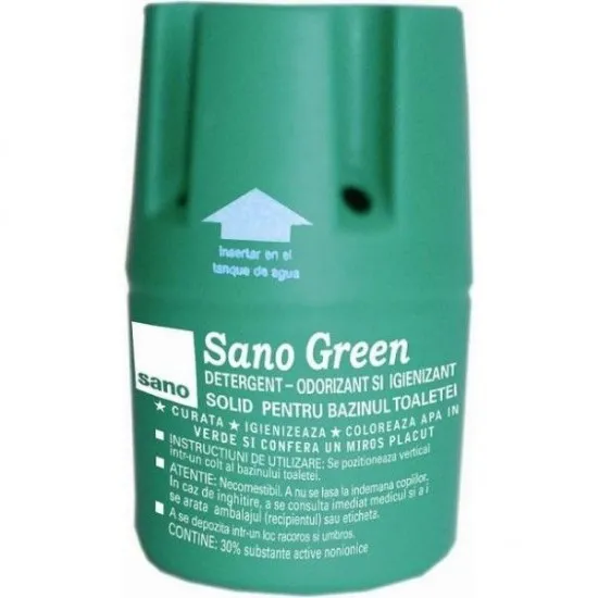 SANO GREEN, odorizant bazin WC, 150g